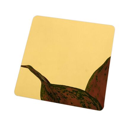 Goede prijs Warm verkopen Goud Spiegel Kleur roestvrij staal Plaat Decoratie Muur online