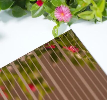 Goede prijs Roségouden Kleur Spiegelafwerking Geëtst Roestvrij Staal Plaat Decoratieplaat 1.0mm Dikte online