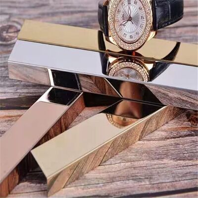 Op maat gemaakte 304 roestvrijstalen U-vormige tegelprofiel met spiegeloppervlak