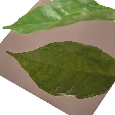 Duurzaam 304 rozengoud spiegel roestvrij staalpaneel voor huisversiering