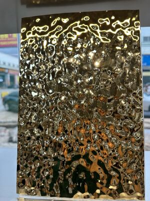 Goede prijs 304 PVD bedekt met waterlopend roestvrij staal plaatje 1219x2438mm voor plafond en muur online