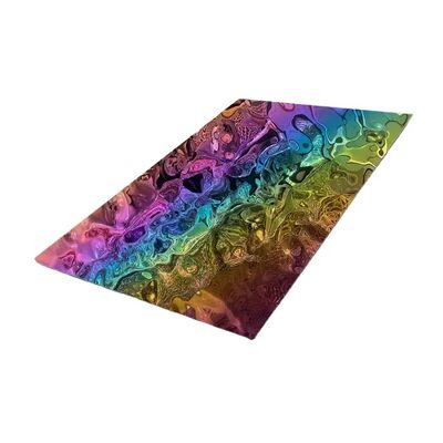 Goede prijs PVD-gecoate regenboogspiegel watergolf roestvrij staalplaat 304 graad 0,65 mm dikte decoratieve plaat online
