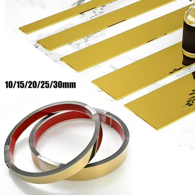 Luxury Mirror Gold Stainless Steel Metal Edge Trim Strip for Tile & Door