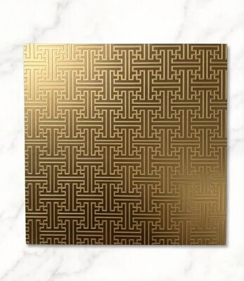 Gold Mirror Etch Sheet Etch Stainless Steel Sheet Decorative Sheet