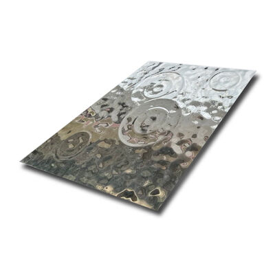 Goede prijs Raindrop Design Water Ripple roestvrijstalen plaat voor interieurdecoratie online