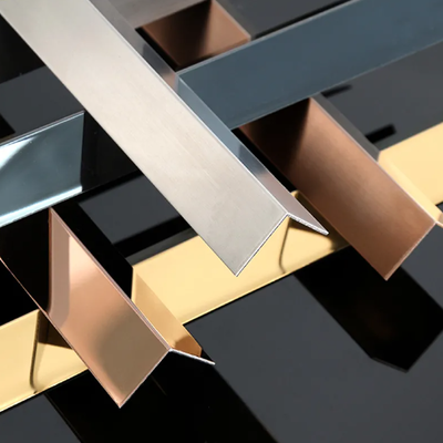 Goede prijs 304 roestvrij staal L-hoek behang metalen randbeveiliging voor muurtegelhoek online