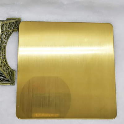 Goede prijs Duurzaam titanium goud geborsteld roestvrij staal paneel 1220x2440 online