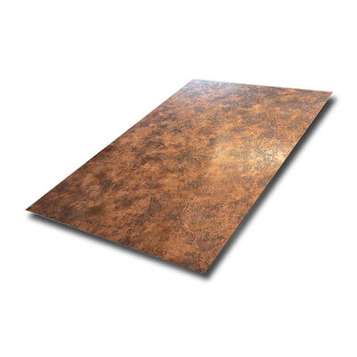 304 kwaliteit roestvrij staalplaat met Rose Gold coating en 0,65 mm dikte voor de decoratie van de winkelruimte