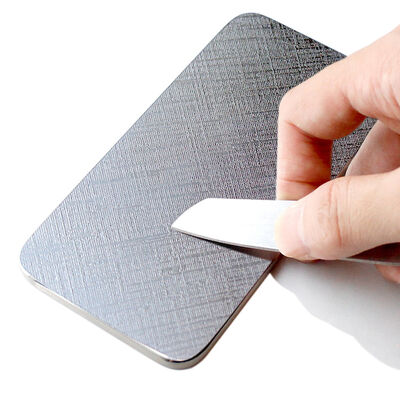 Goede prijs Linnenpatroon Reliëf Roestvrijstalen Plaat met Krasbestendige Coating in Afmeting 1219x2438mm online