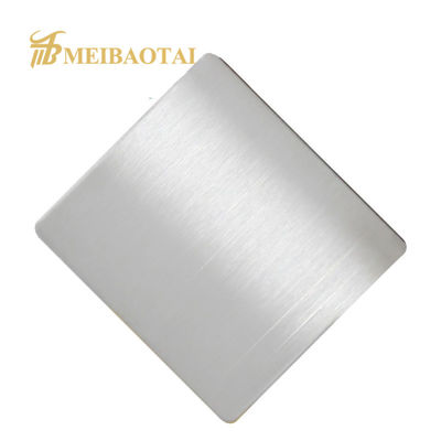 PVD Gecoat 430 Kwaliteit Hairline Roestvrij Staal Plaat 1219x2438mm voor Wandpanelen en Afwerking