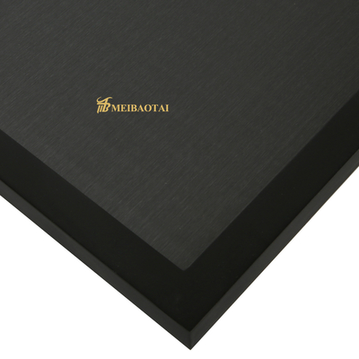 0.65mm Blad 4*8FT van het Dikte Zwart Hairline Roestvrije staal