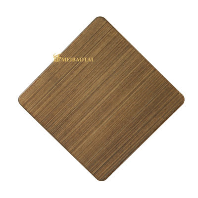 8c PVC film 304 Grade haarlijn roestvrij staal plaat wandplaat in 1219x2438mm Grootte