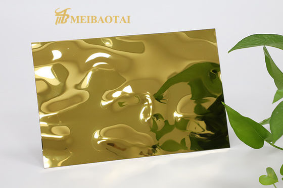 Goede prijs 201 roestvrij staal watergolf decoratief vel 0,65 mm Dikte 1219x2438 mm voor muur en plafond online