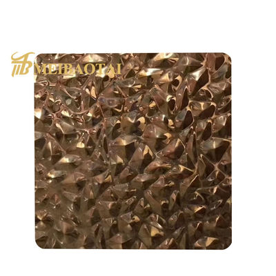 Goede prijs JIS Standard Rose Gold Plating 0,65 mm Dikte Gedrukt roestvrij staalplaat voor decoratieve SS plaat online