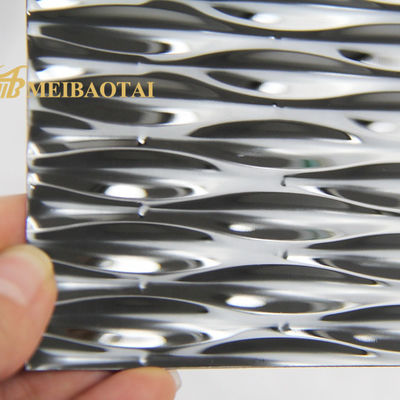 Goede prijs Bullet Pattern Gedrukt roestvrij staalplaat met dubbele 7C zwart en wit PVC en 0,65 mm dikte voor wandbekleding online
