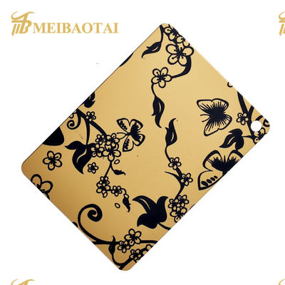 Goede prijs Van de de Deklaagspiegel van de Pvdkleur Geëtst Blad 1219x2438mm Roestvrij staal online