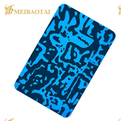 PVD gepolijst SS201 materiaal 0,65 mm dikte gegraveerd roestvrijstalen plaat voor wanddecoratie