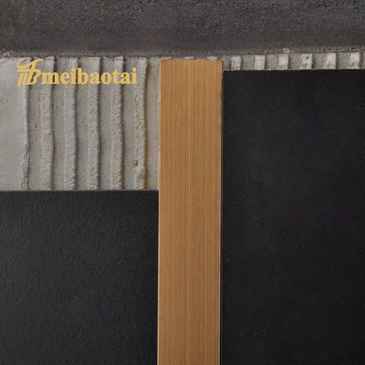 Goede prijs 7c pvc-U die van de de Overgangsstrook van de Roestvrij staalvloer 0.65mm Dikte scherpen online