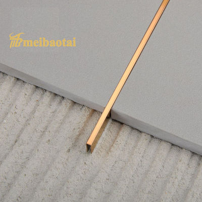 Goede prijs PVD Roségouden 6mm Roestvrij Staal Tegelprofiel U-profiel met JIS-standaard voor Wanddecoratie online