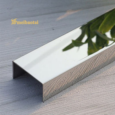 Goede prijs U10 Geborsteld roestvrijstalen tegelprofiel met PVD-coating 2438 mm lengte voor wand- en vloerbescherming online