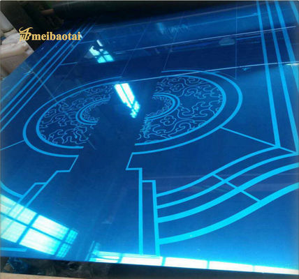 Goede prijs De spiegel etst Gekleurde AISI Norm van het Lift de Decoratieve Roestvrije staal Blad online