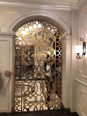 Goede prijs Bronzen Kleur Aanpassen Metalen Ruimteverdelers Scheidingsmuren Decoratief Voor Hotel online