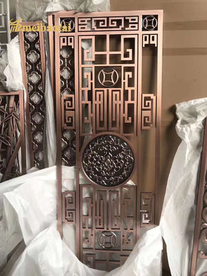 Goede prijs Hotel stijl roestvrij staal, ijzer, aluminium scherm decoratie kamerverdeler online