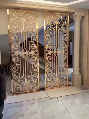 Goede prijs 201 304 Ruimte in roestvrij staal met een gekabelde scheidslijn Hotelversiering online