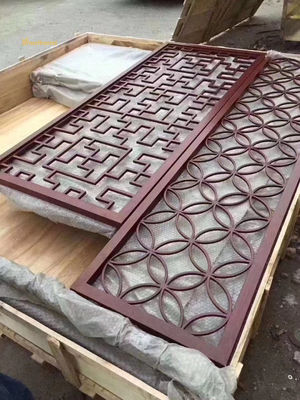 Goede prijs 201 304 Ruimteverdeler van roestvrij staal Antieke brons spiegel afwerking online