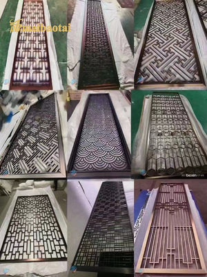 Goede prijs Veel stijl Rozen goud Bronze goud kleur roosvrij staal kamerverdeler decoratie hotel, thuis online