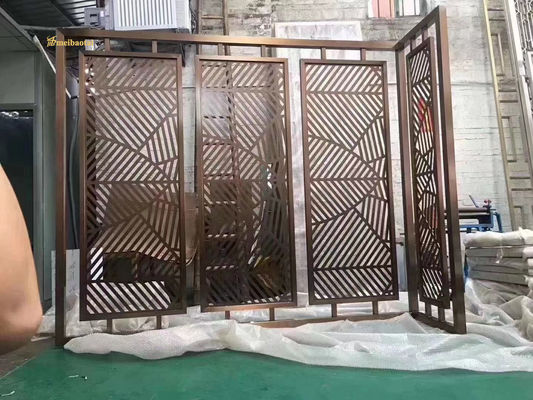 Goede prijs Aluminium PVD-coating Bronze Anti-vingerafdruk CNC-snijpartitie met aangepaste grootte online