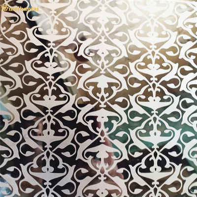 Goede prijs Spiegel Geëtst Roestvrij staalblad 0.55mm Dikte Decoratieve SS Plaat online