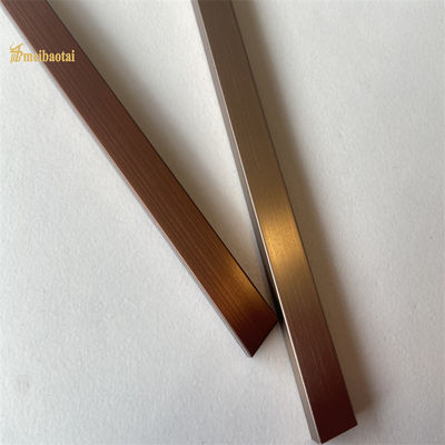 Antiek bronzen roestvrijstalen tegelprofiel met 8FT lengte en anti-vingerafdruk voor decoratieve muurhoek