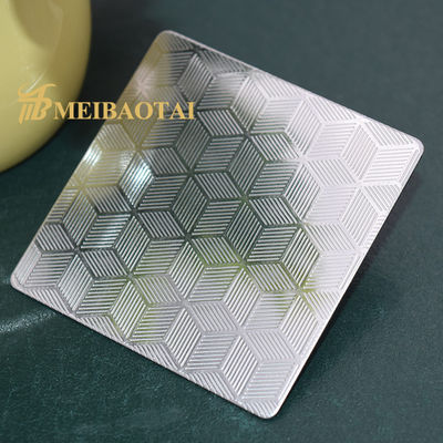 Goede prijs Van het het Roestvrije staalblad van de krasweerstand SS304 201 430 In reliëf gemaakte de Decoratieplaat online