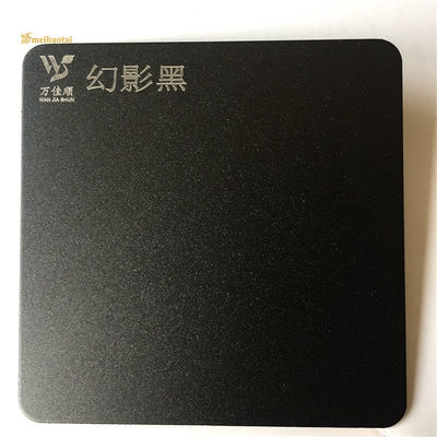 Goede prijs Gezandstraald Zwart Decoratief Roestvrij staalblad 0.55mm Vlakke Vorm online