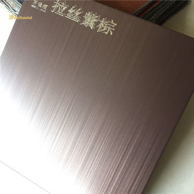 Goede prijs GB Standard Purple Hairline roestvrij staalplaat met een dikte van 0,65 mm voor corrosiebestendigheid online