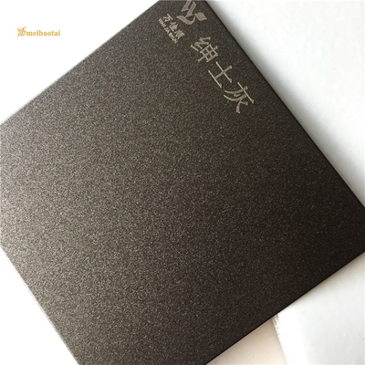 De gezandstraalde Antivingerafdruk van Grey Decorative Stainless Steel Sheet
