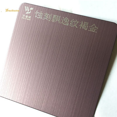 Goede prijs Het geëtste Bruine 201 Roestvrij staalblad voor Deur verfraait online