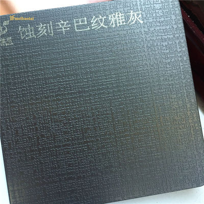 Goede prijs Aluminium Gray Decorative Stainless Laminate Sheets 4X8FT Gescheurde Rand online