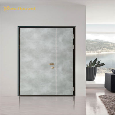 Goede prijs De witte Decoratie van de de Bladendeur van de Kleuren Imitatie Houten Korrel Gelamineerde Roestvrije online